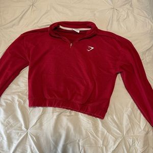 Gymshark cropped quarter zip sweater
